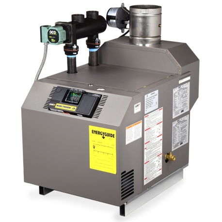 Laars JX-125 MiniTherm Gas Boiler w/ Pump & Low Loss Header (0-2,000ft), Chimney Vent, 91,000 BTU