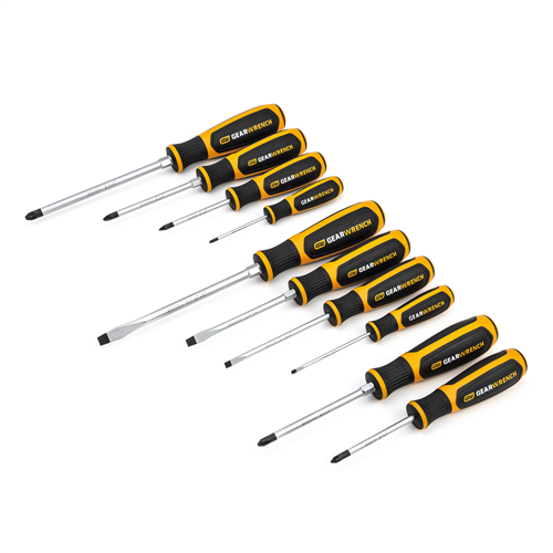 Gearwrench 80060H10 Pc. Phillips/Slotted/Pozidriv Dual Material Scr