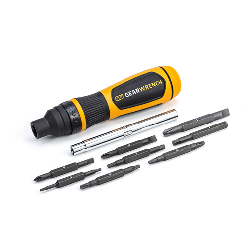 Gearwrench 80191RGw 19In1 Ratcheting Multibit Screwdriver