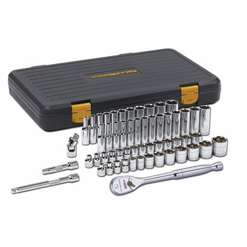 GearWrench 80550P56 Pc. 3/8" Drive 6 Point 120xp Standard & Deep SAE/Metric Mechanics Tool Set