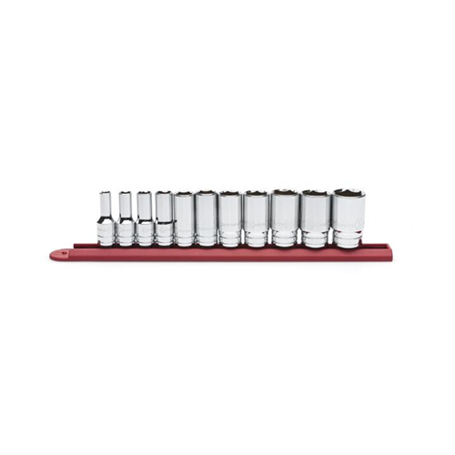 Gearwrench 80555S-0611PC 3/8"DR 6PT MID LENGTH SKT SET SAE