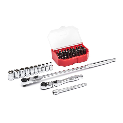 Gearwrench 8103143 Pc. 1/4" Dr 6Pt Std Metric Slim Head Mech Tool