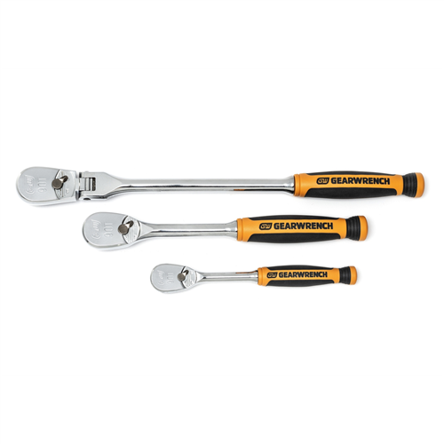 Gearwrench 81203T3 Pc 1/4", 3/8" 90T Flex Head Ratchet Set