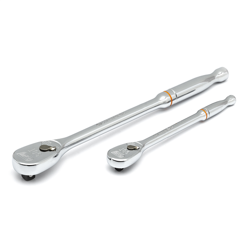 Gearwrench 81268T2 Pc 1/4", 3/8" Dr 90 Tooth Long Hndl Ratchet Set