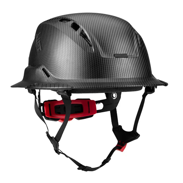 Lift Safety Radix Full Brim Vented Helmet with twiceme – Carbon Fiber- HRXF-25CKC2