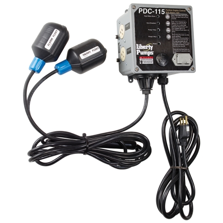 Outdoor Duplex Sewage/Grinder Pump System Control w/ 10ft cord, 115V, up to 1HP (12A)
