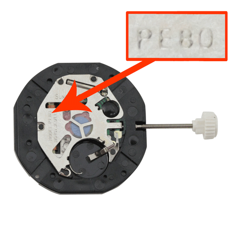 Far East Sunon 5 Hand Quartz Multi Eye Watch Movement PE802-1 Overall Height 5.0mm
