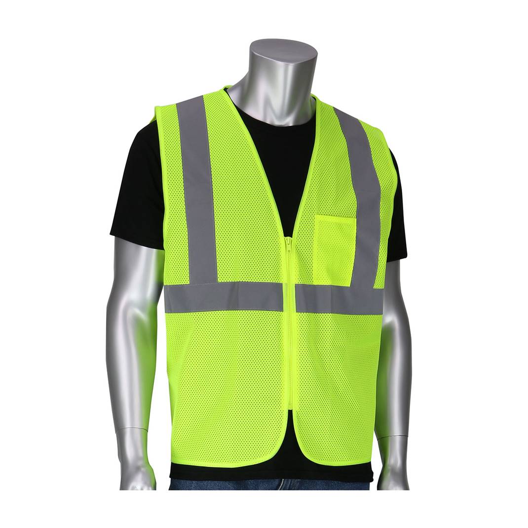 PIP 302-V100 Hi Vis Type R Class 2 Vest Safety Mesh- Yellow