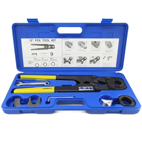 PEX Crimp Tool Kit for sizes 1" and 1-1/4"