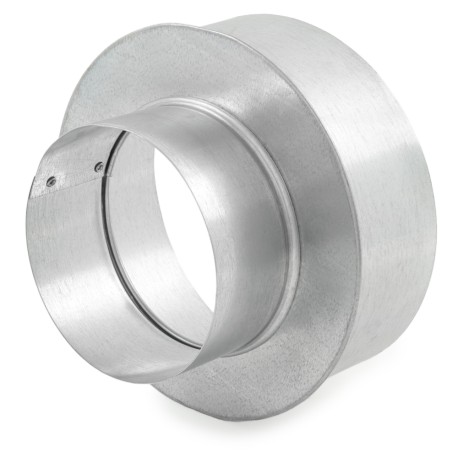 6" x 4" Galvanized Reducer/Increaser, 26 GA