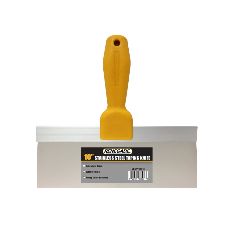 Renegade Textured Handle Stainless Steel Taping Knife 10''