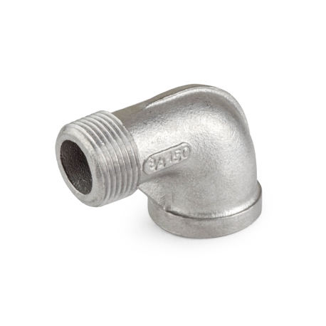 3/4" 304 Stainless Steel 90° Street Elbow, MNPT x FNPT threaded