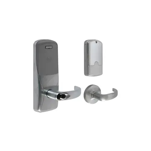 Schlage Electronics CO200CY70 PR SPA 626 JDClick To CopyStandalone Electronic Lock with Rights on Lock Cylindrical Classroom / Storeroom Proximity Sparta Lever with Large Format Less Core Satin Chrome Finish