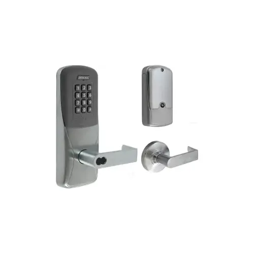 Schlage Electronics CO200MS70 PRK RHO 626 BDClick To CopyStandalone Electronic Lock with Rights on Lock Mortise Classroom / Storeroom Proximity and Keypad Rhodes Lever with Small Format Less Core Satin Chrome Finish