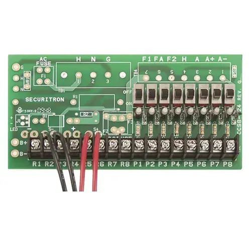 Securitron CCB-8-24Click To CopyCentral Control Board with 24 Volt DC and 8 Fused Outputs