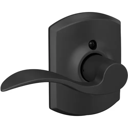 Schlage Residential F10 ACC 622 GRWClick To CopyAccent Lever with Greenwich Rose Passage Lock with 16080 Latch and 10027 Strike Matte Black Finish