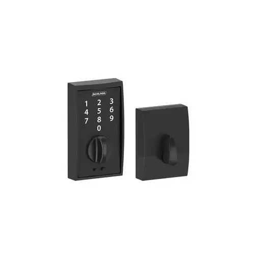 Schlage Residential BE375 CEN 622Click To CopyBE375CEN622 12-321 10-116 Century Touch Keyless Deadbolt - Matte Black