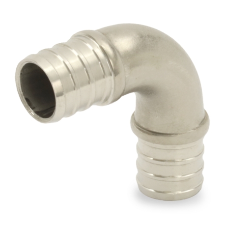 3/4" PEX x 3/4" PEX Elbow, 304 St. Steel (Lead-Free)