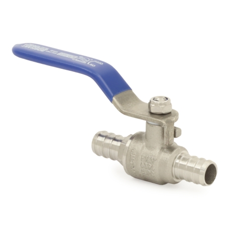 1/2" PEX 304 St. Steel Ball Valve, Full Port (Lead-Free)