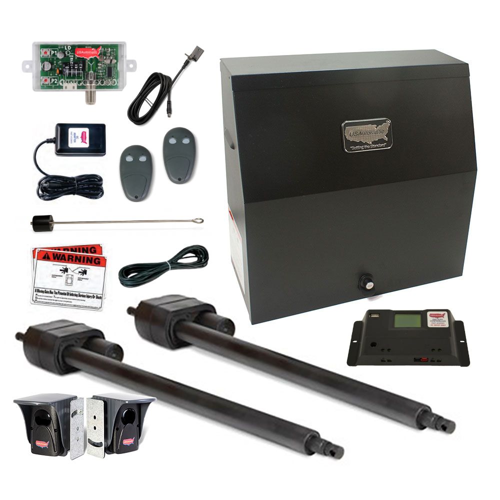 USAutomatic Patriot 2 Dual Swing Gate Operator Kit | USA-020055
