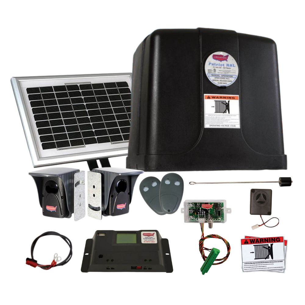 USAutomatic Patriot RSL Solar Slide Gate Operator Kit | USA-020430