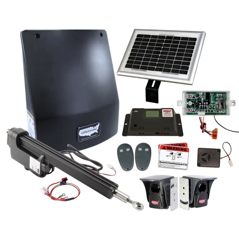 USAutomatic Ranger 500 1 Solar Single Swing Gate Operator Kit | USA-020512