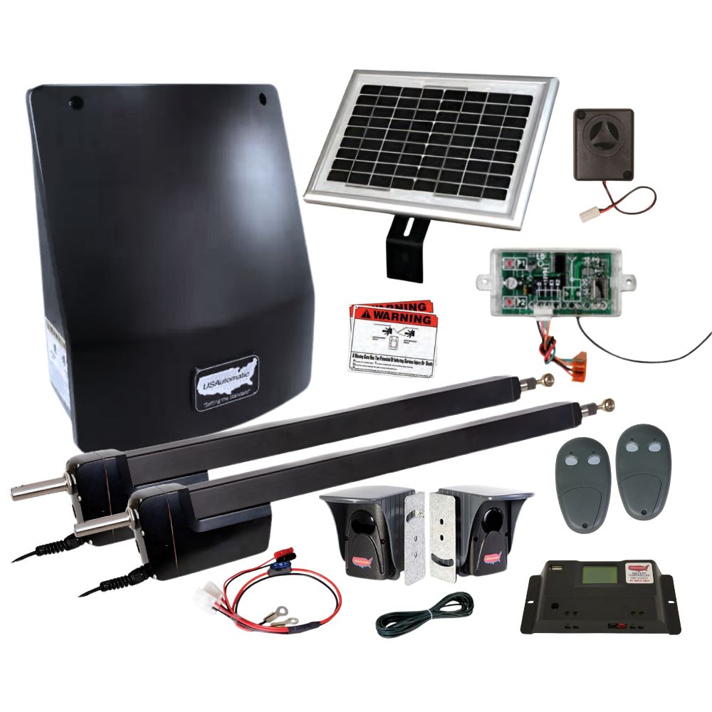 USAutomatic Ranger HD 2 Solar Dual Swing Gate Operator Kit | USA-020519
