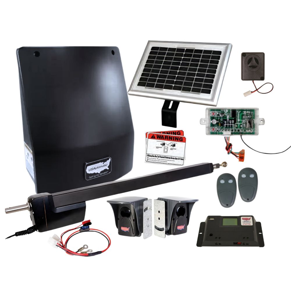 USAutomatic Ranger HD 1 Solar Single Swing Gate Operator Kit | USA-020518
