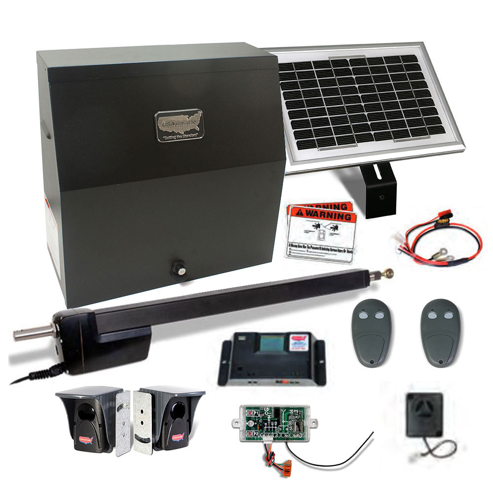 USAutomatic Ranger HD 1 Solar Single Swing Gate Operator Kit (Metal Cabinet) | USA-020522