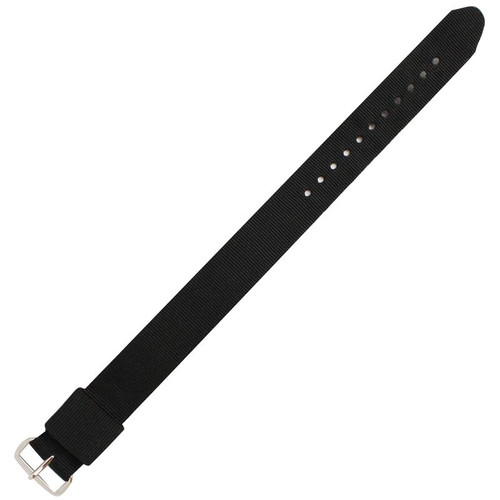 Nylon Watch BandBlack 20mm Strap 8 7/8or 10 Inch Length