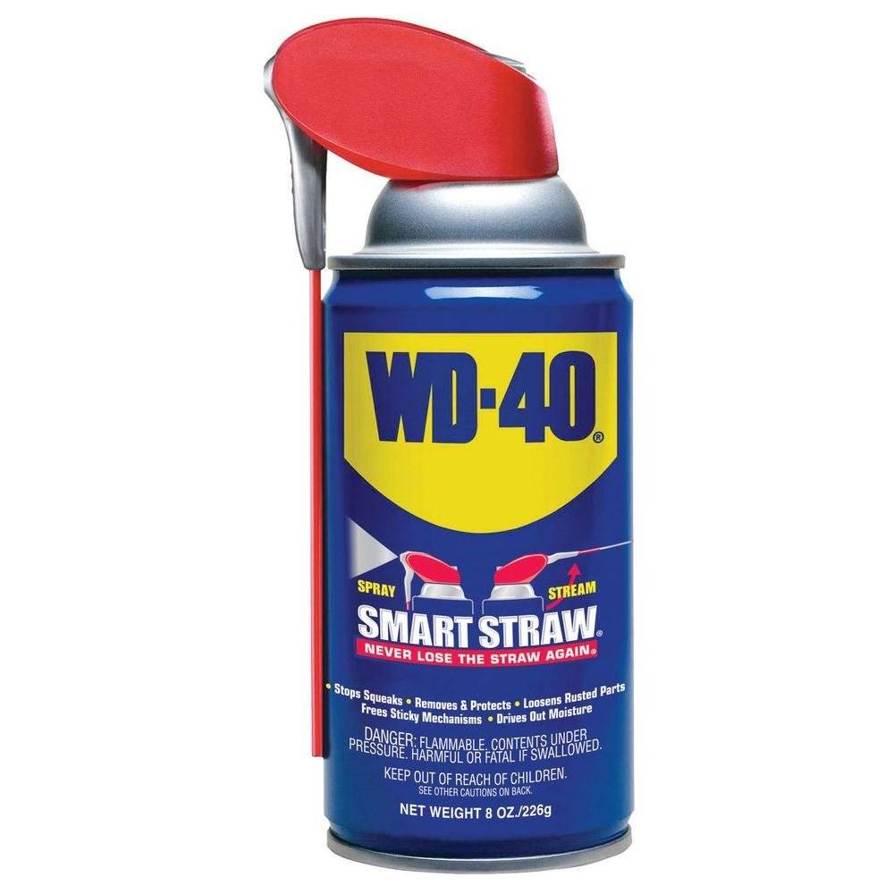 WD-40 8 oz. Aerosol Lubricant with Smart Straw