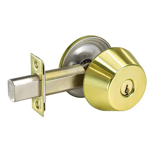 Yale D131 606Click To CopyD100 Series Double Cylinder Deadbolt C Keyway 30256 Latch 10094 Strike Satin Brass Finish
