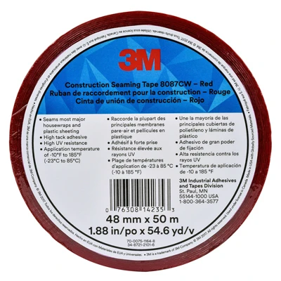 3m Red Construction Seaming Tape 1-7/8" X 55 Yards