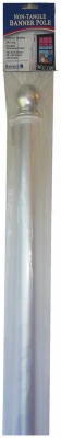 5-foot Brushed Aluminum Banner Pole With Unfurler & Mounting Kit