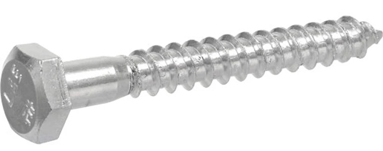 1/2 In. X 8 In. Zinc Hex Lag Screw (25-count)