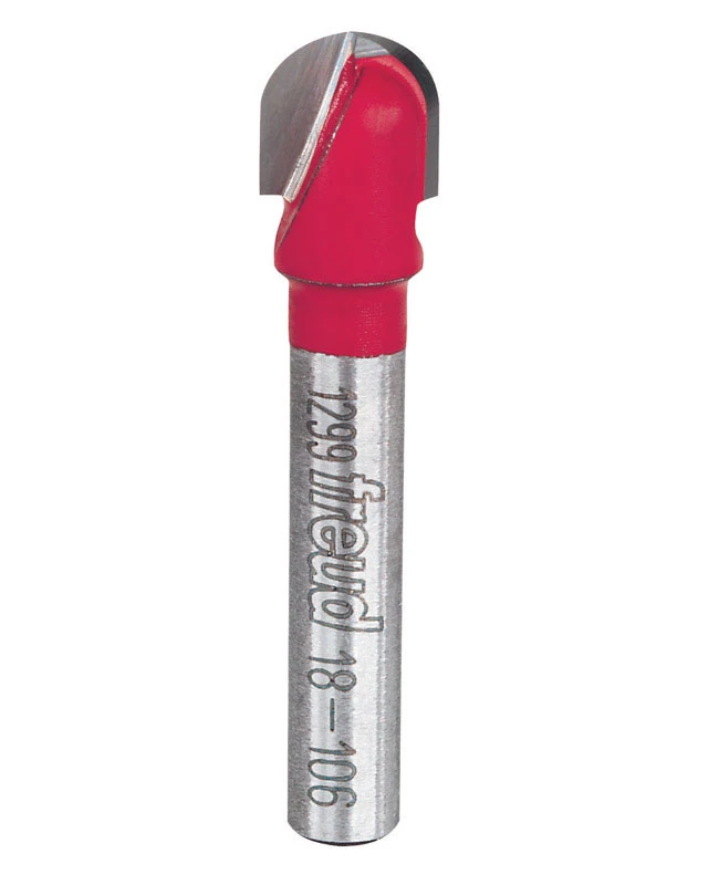 3/16-in. 2-flute Carbide Round-nose Router Bit