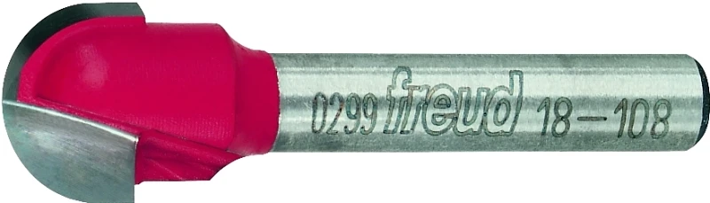 1/4-in. 2-flute Round-nose Router Bit