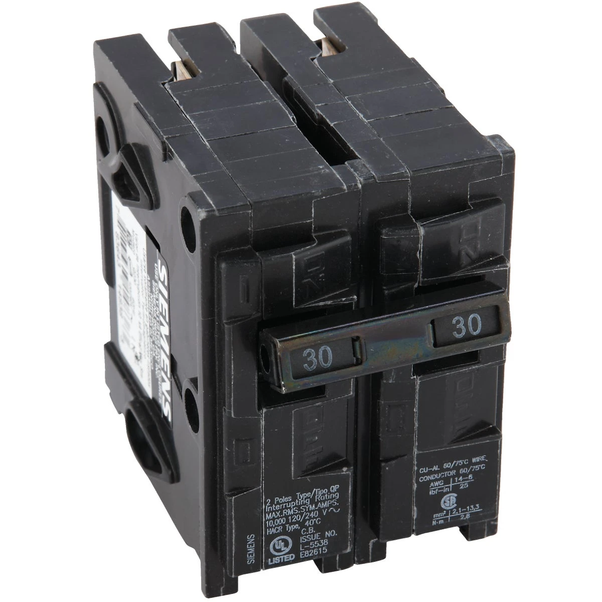 30a Double-pole Interchangeable Circuit Breaker, Model Vpkicbq230