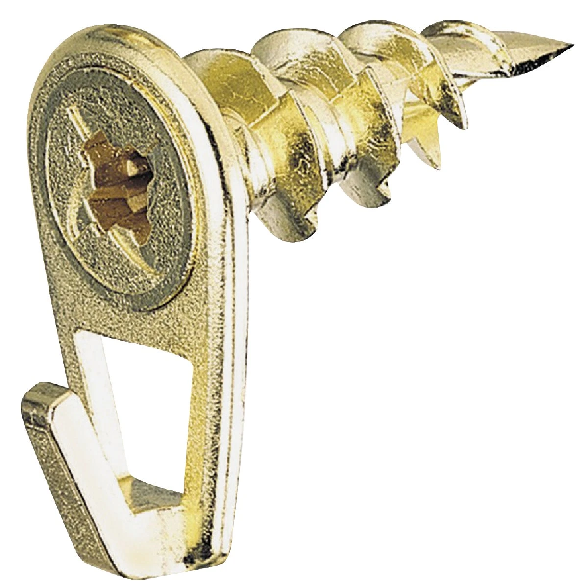 Anchor Wire 35 Lb. Capacity Brass Self-drilling Wall Driller Picture Hanger (4 Count)