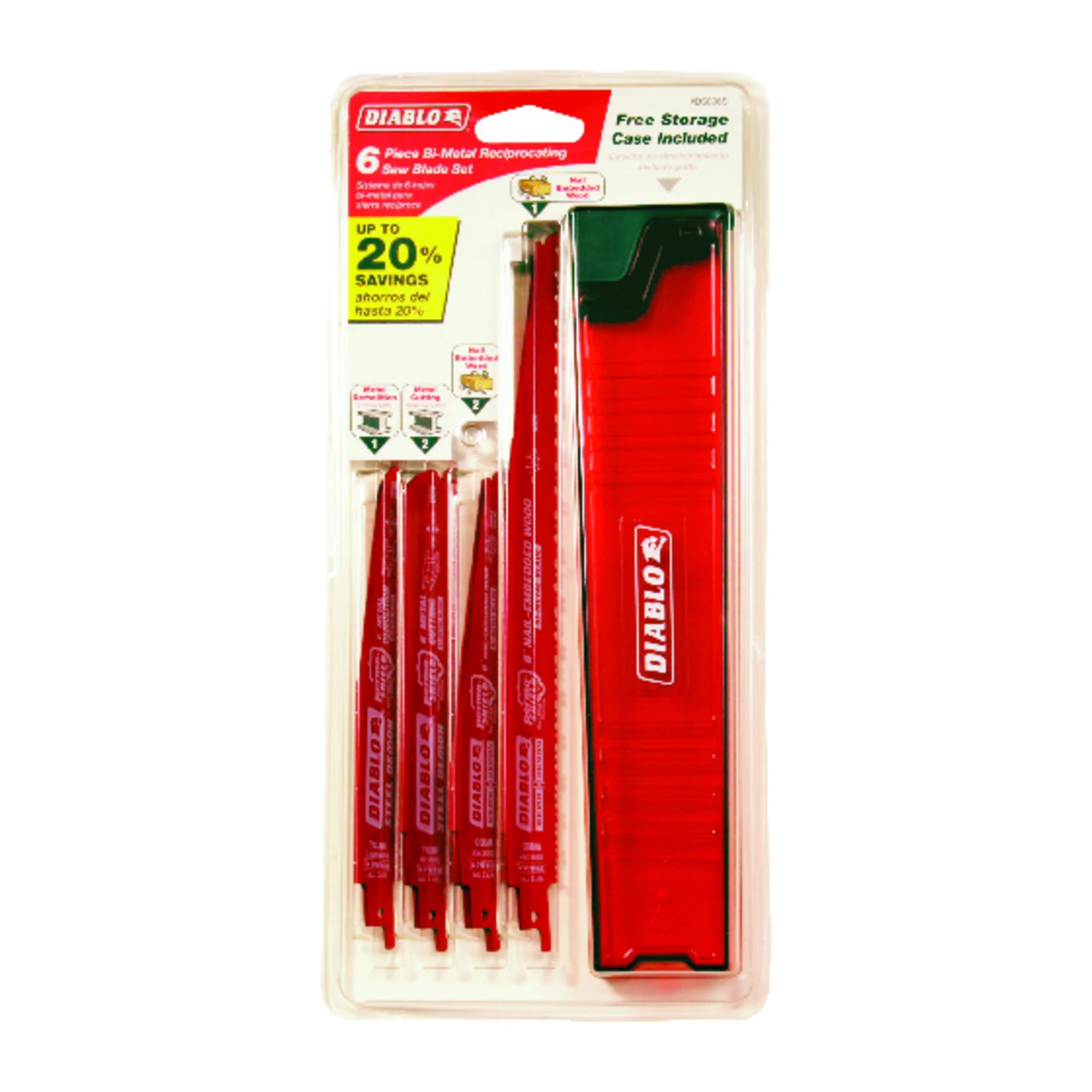 Reciprocating Blade Set, Steel & Demolition, 6-pc.
