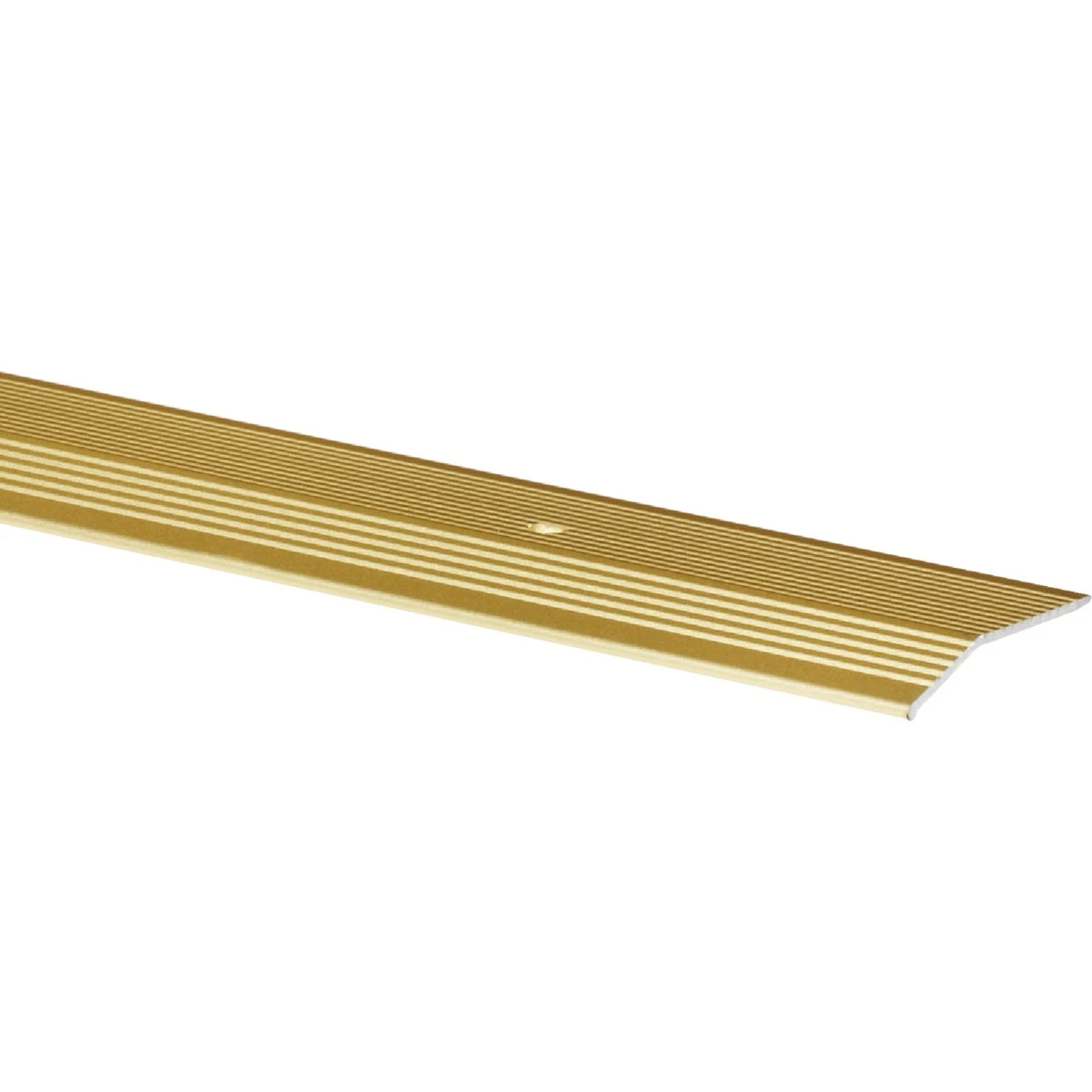 Satin Gold Fluted 2 In. X 6 Ft. Aluminum Carpet Trim Bar, Extra Wide