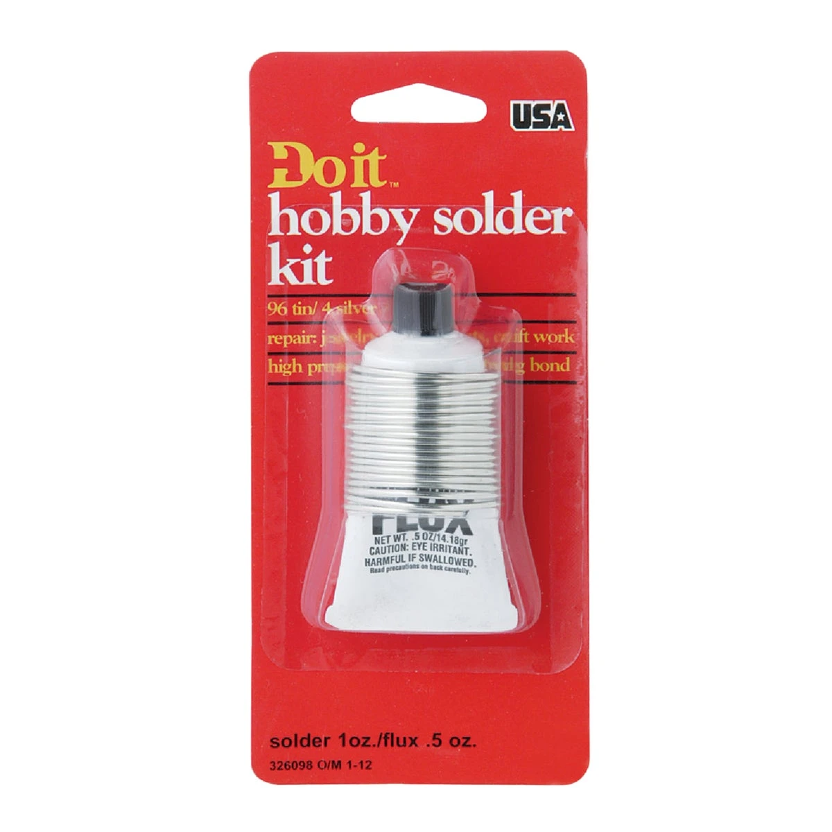 1 Oz. Silver 96% Tin, 4% Silver Solder Kit