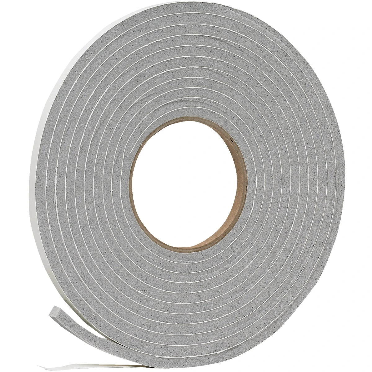 3/8" W X 1/4" T X 17' L Gray Foam Weatherstrip Tape V444hdi