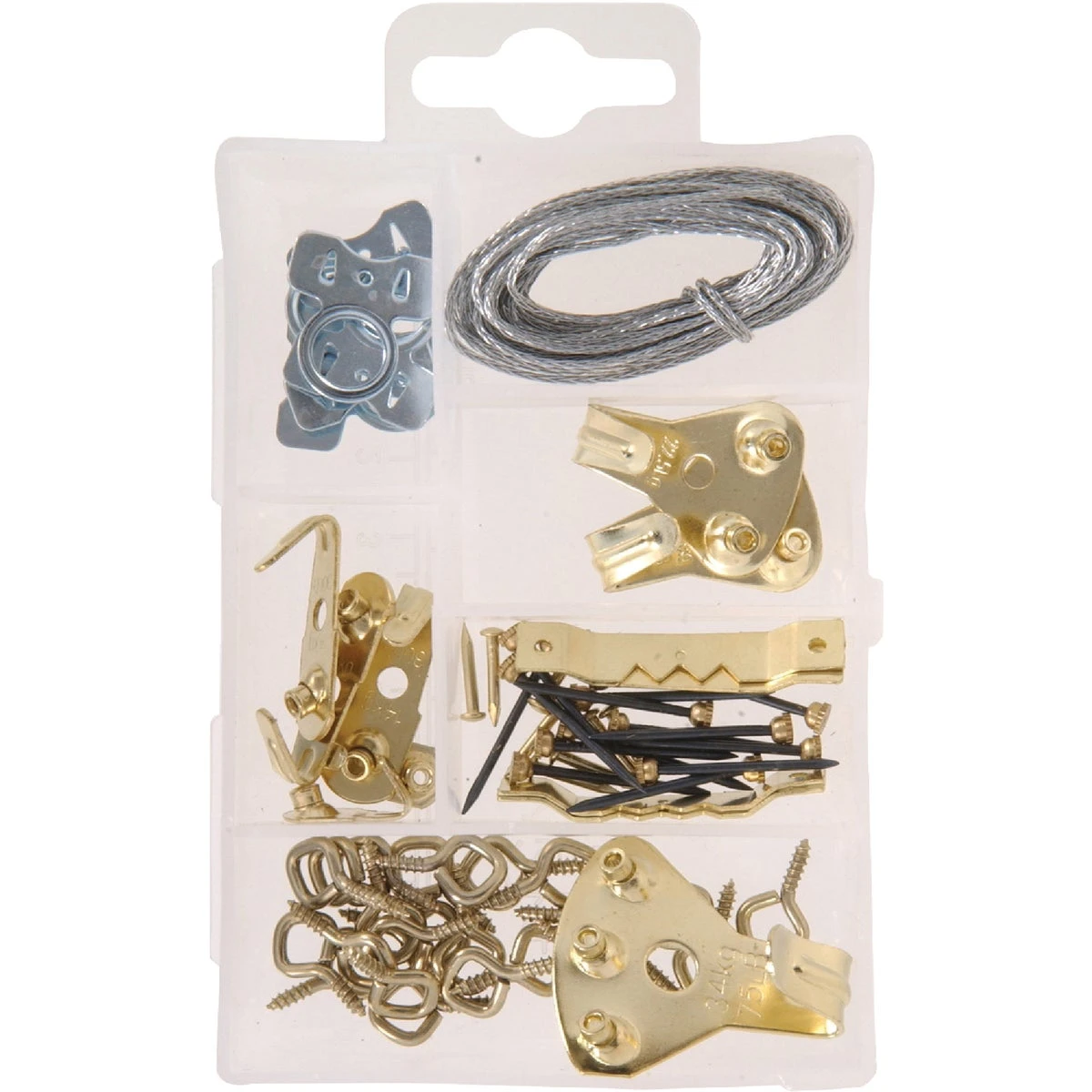 The Fastener Center Steel Heavy-duty Picture Hanger Fastener Assortment Kit (60 Pcs.)