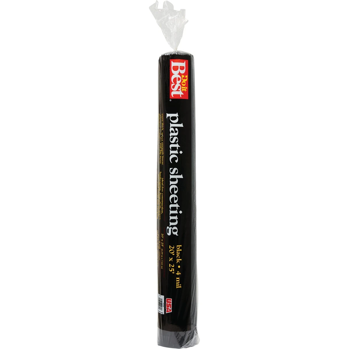 Film-gard 20 Ft. X 25 Ft. Black 4 Mil Poly Film Sheeting