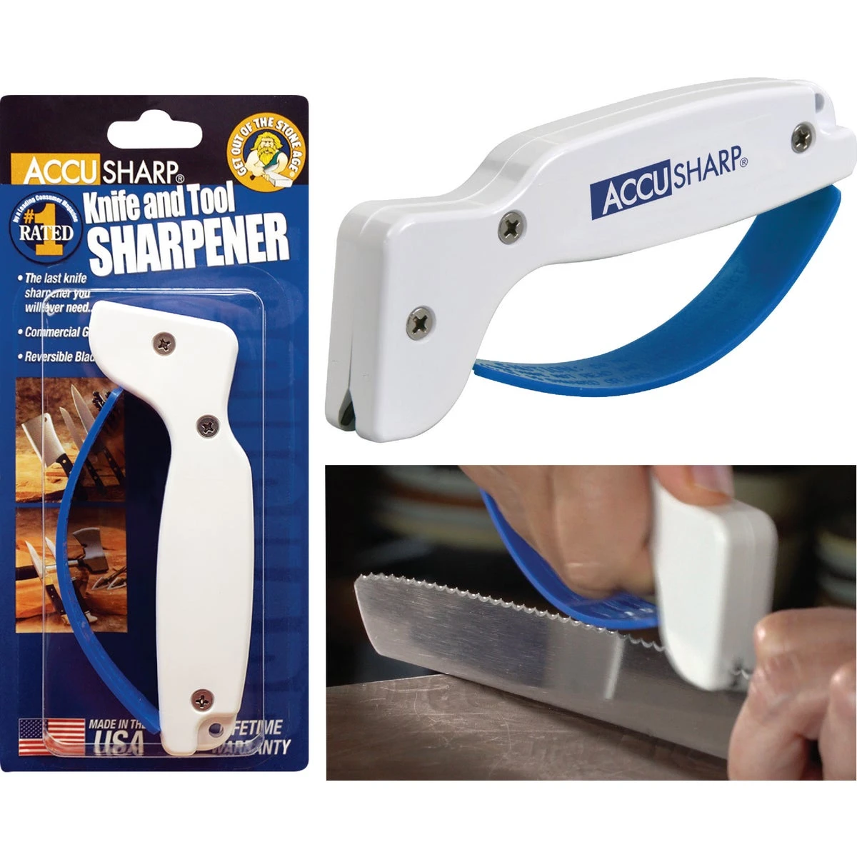 Diamond-honed Tungsten Carbide Knife & Tool Sharpener - Model 001