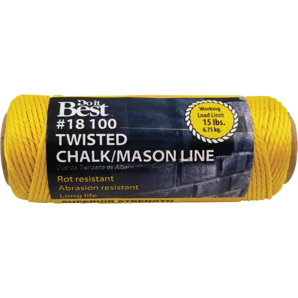 100 Ft. Fluorescent Yellow Twisted Nylon Mason Line - Model 306948