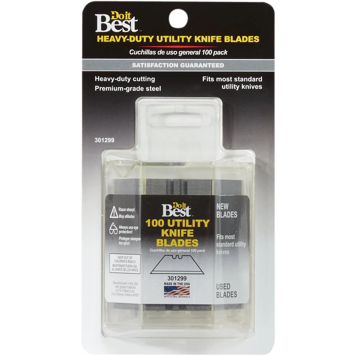 2-notch Utility Knife Blades (100-count)