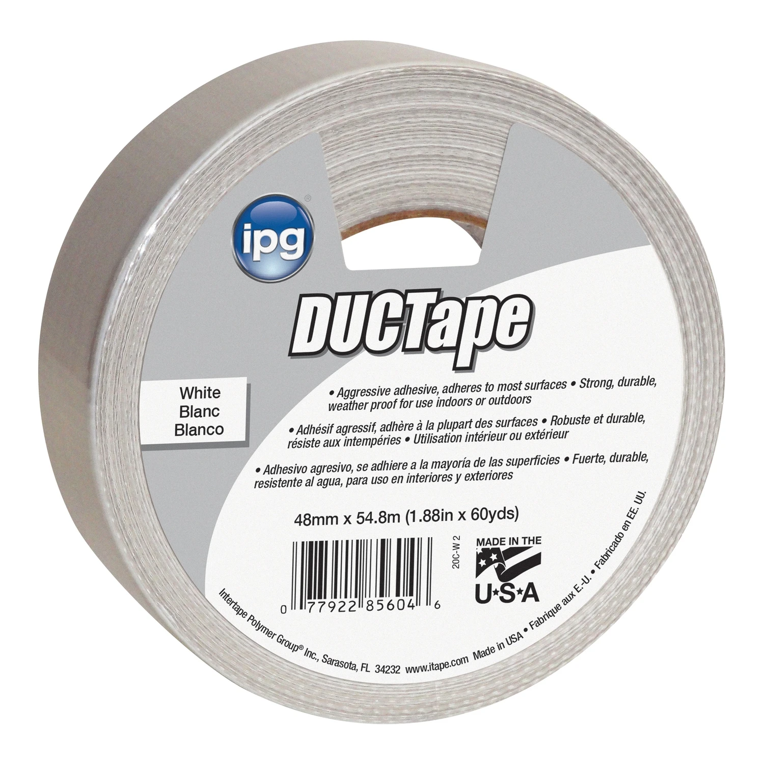 Ductape 1.88 In X 60 Yd White General-purpose Duct Tape