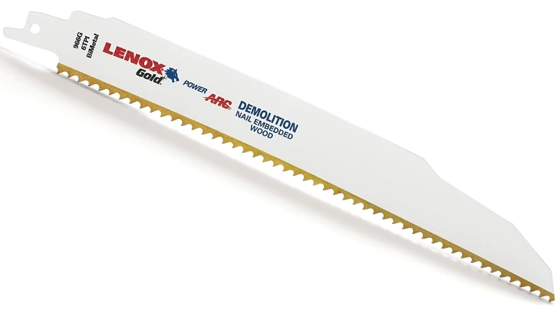 Gold Reciprocating Saw Blade, Demolition, 7/8-in. X .062 X 9-in.